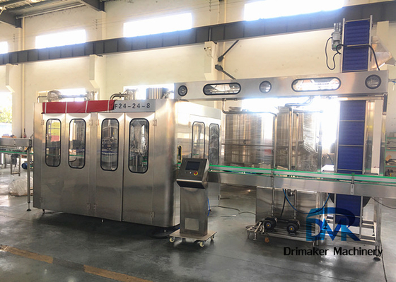 Stainless Steel High Speed Water Bottling Machine With Auto Capacity Adjustment