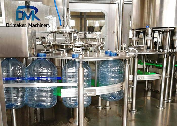 3.8kw 5l Water Bottling Machine  Rotary 3 In 1  Stainless Steel Material