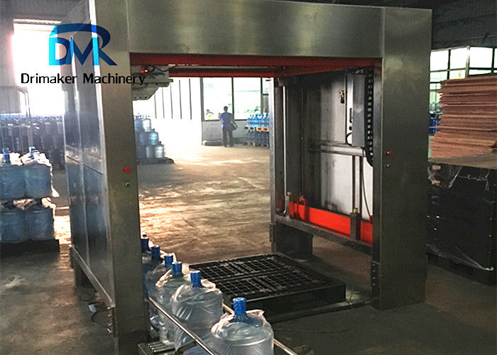 Automatic Stacking Barreled Water Palletizer 1000 Bottles Per Hour Barred Water Machine